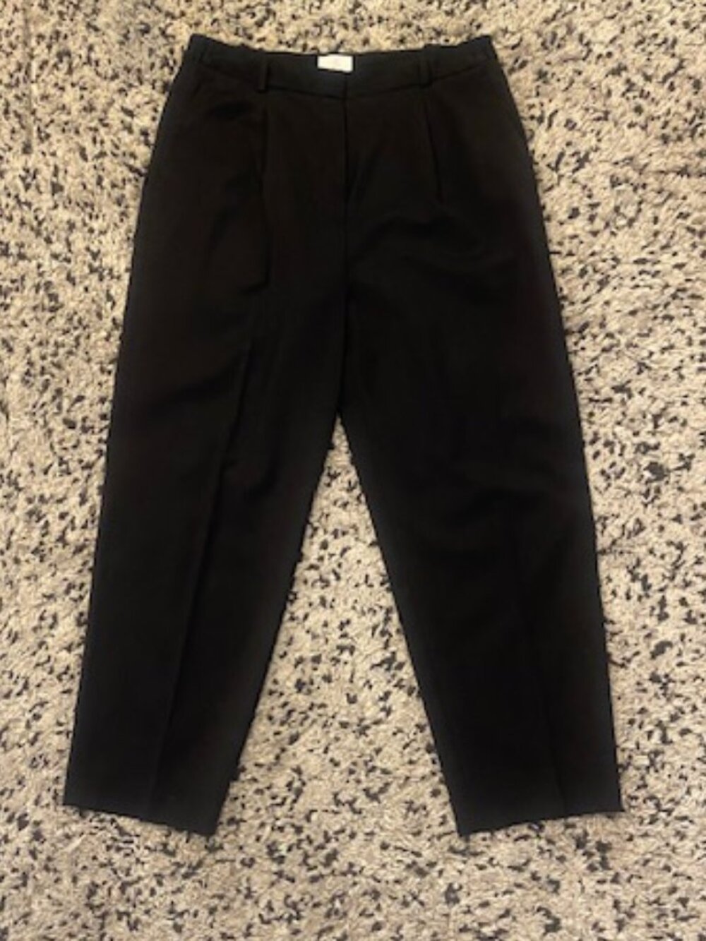 Wilfred Aritzia Wool Blend Pants Silk Elastic Trim Black size 10